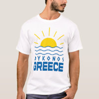 Mykonos Greece Sunshine And Sea Men's White