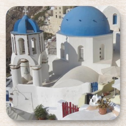 Mykonos Greece Travel Beverage Coaster