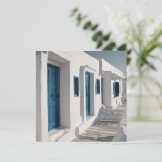 Mykonos Greece Travel Card (Standing Front)