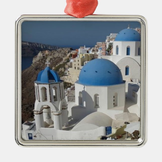 Mykonos Greece Travel Metal Ornament (Front)