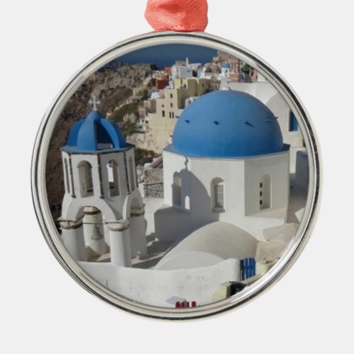 Mykonos Greece Travel Metal Ornament