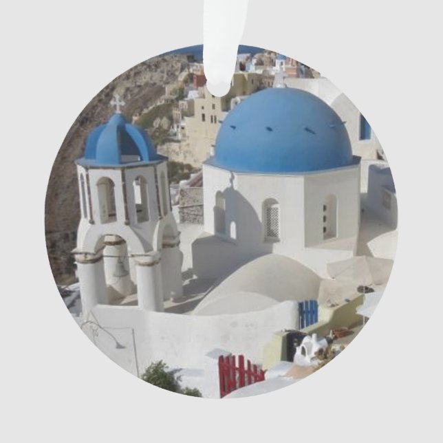 Mykonos Greece Travel Ornament (Front)
