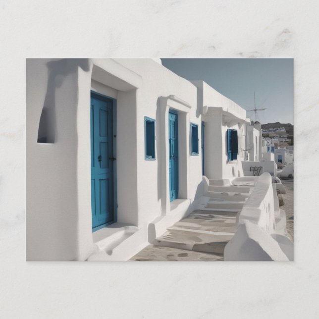 Mykonos Greece Travel Postcard (Front)