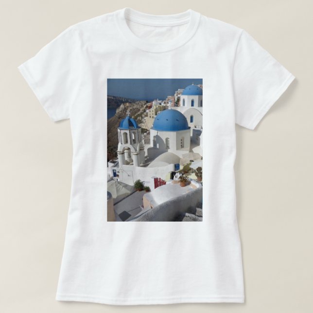 Mykonos Greece Travel T-Shirt (Design Front)