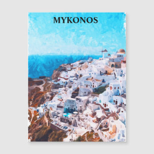 Mykonos Greece Watercolor Painting