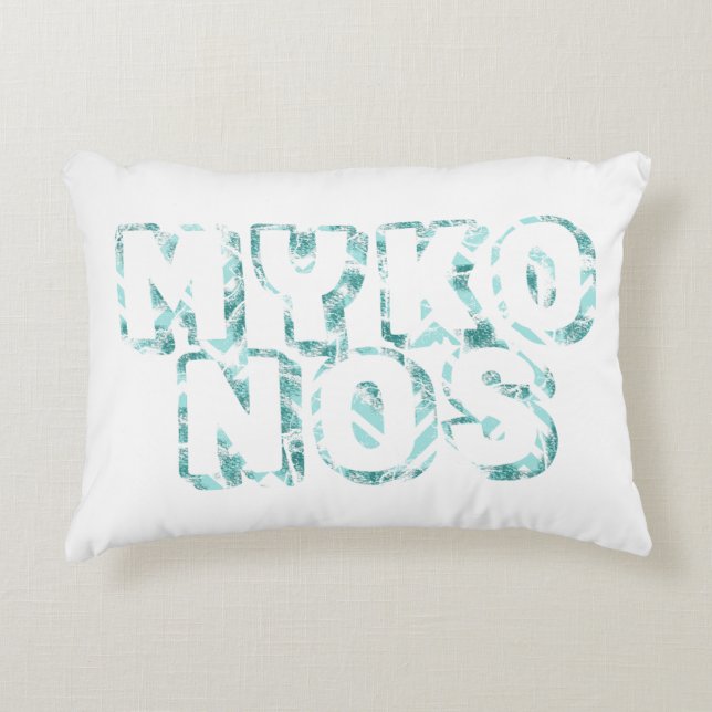 mykonos - I love mykonos Accent Pillow (Front)