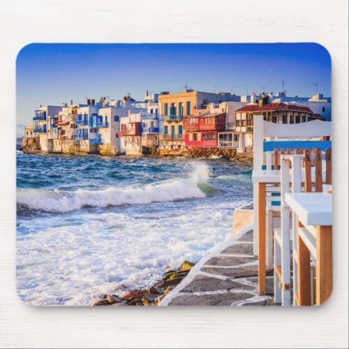 Mykonos island Little Venice mousepad