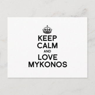 MYKONOS KEEP CALM -.png Postcard