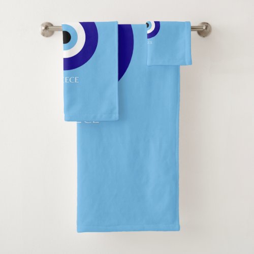 Mykonos Muse Blue Bath Towel Set