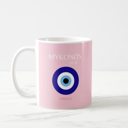 Mykonos Muse Mykonos Pink Coffee Mug