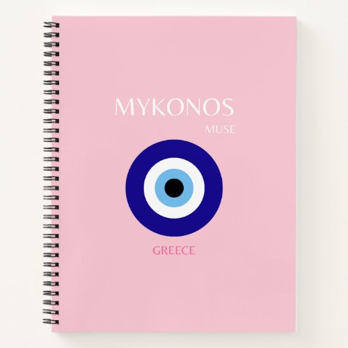 Mykonos Muse Mykonos Pink Notebook