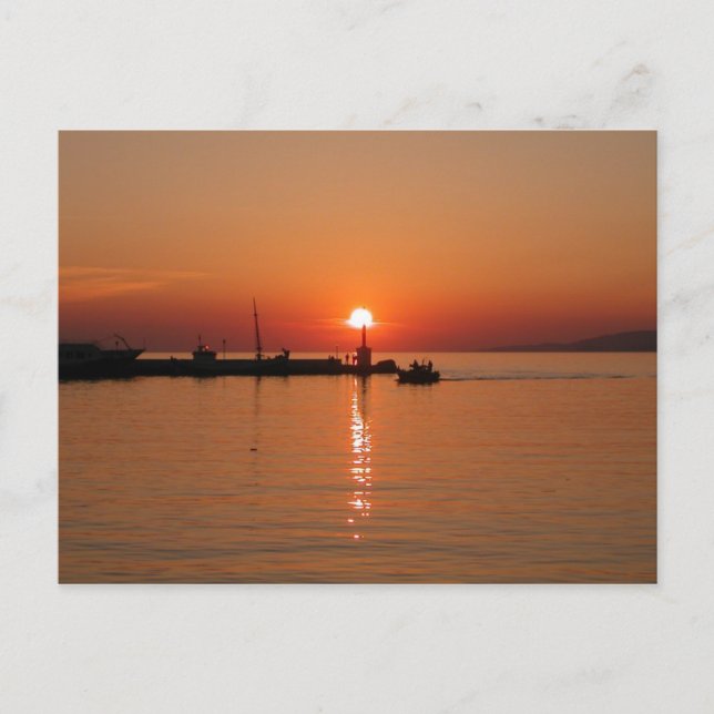 Mykonos Sunset Postcard (Front)