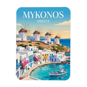 Mykonos Town Greece Magnet
