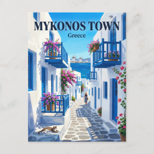 Mykonos Town, Mykonos, Greece Greece Postcard