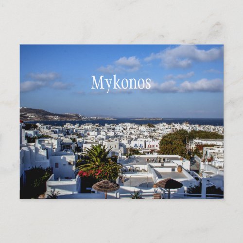 Mykonos Town Postcard