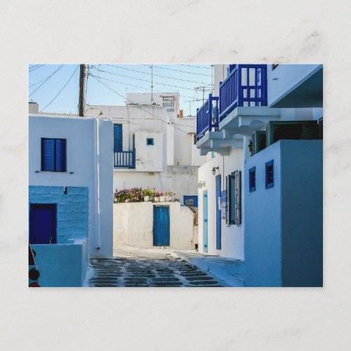 Mykonos Town Postcard