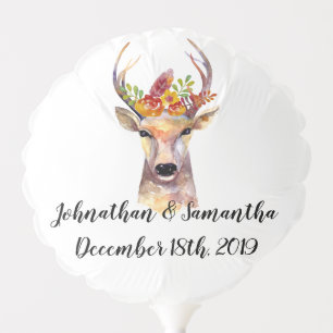 Mylar Balloon boho deer Buck Head Browning Bohemia