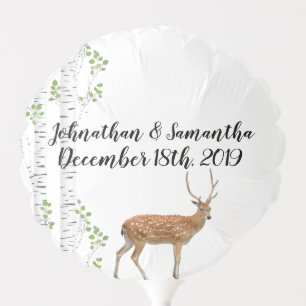 Mylar Balloon Deer Doe Buck Woodland Hunting