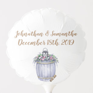 Mylar Balloon Summer Country Wedding Rustic Waterc