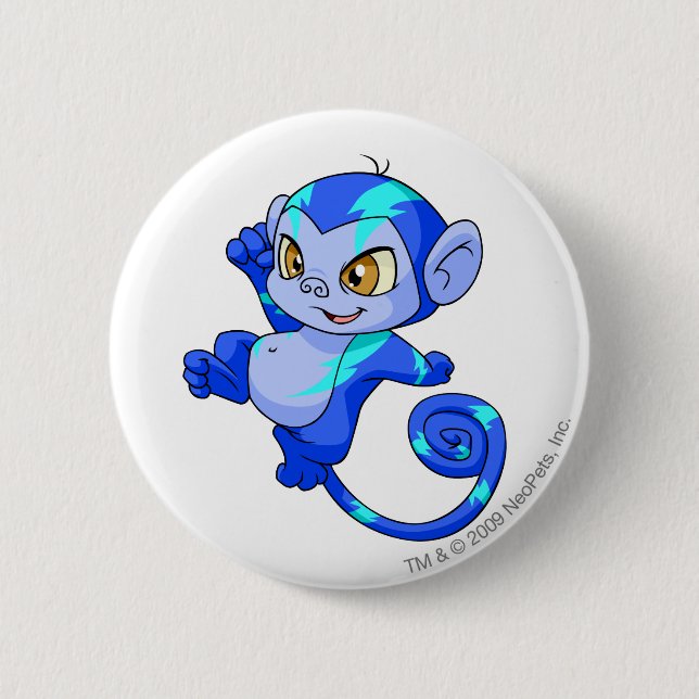 Mynci Electric Pinback Button (Front)