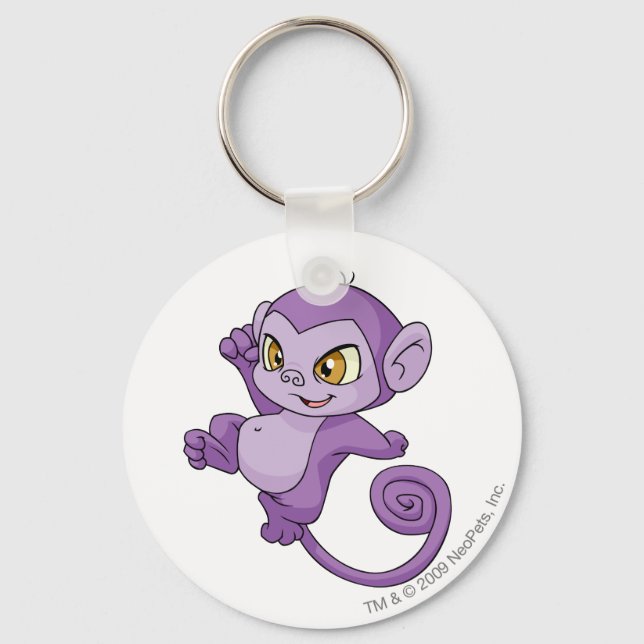 Mynci Purple Keychain (Front)