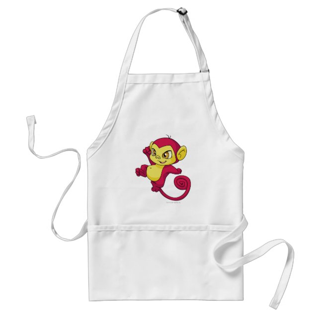 Mynci Red Adult Apron (Front)