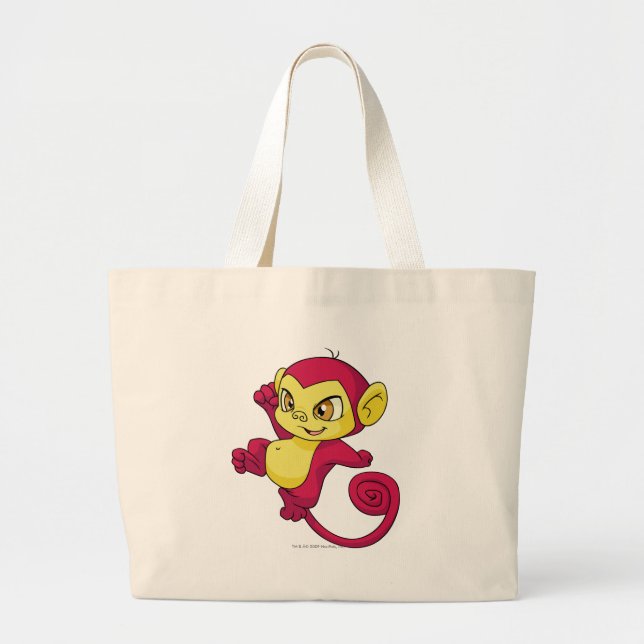 Mynci Red Large Tote Bag (Front)