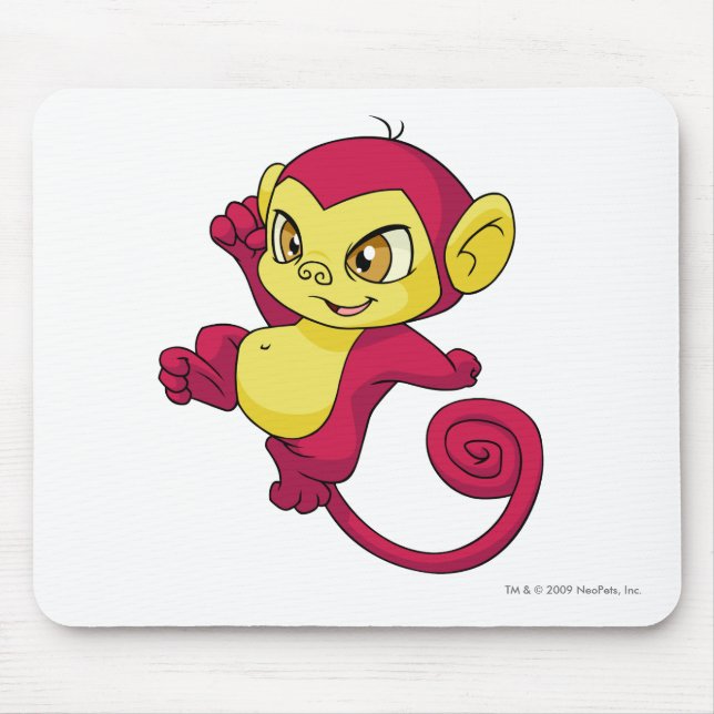 Mynci Red Mouse Pad (Front)