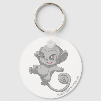 Mynci Silver Keychain