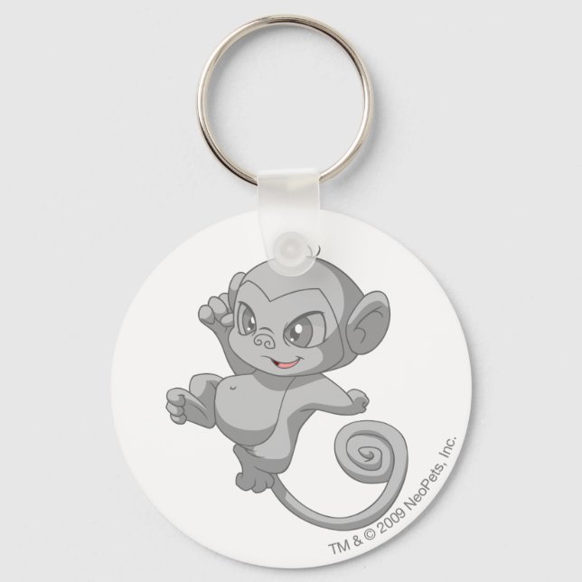 Mynci Silver Keychain (Front)