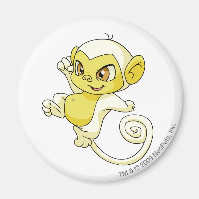 Mynci White Magnet (Front)