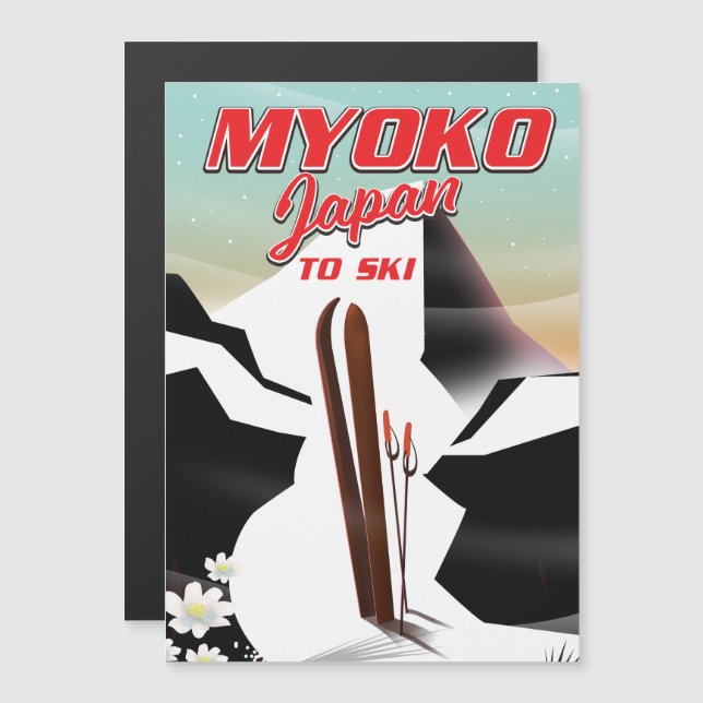 myoko japan ski poster (Front/Back)