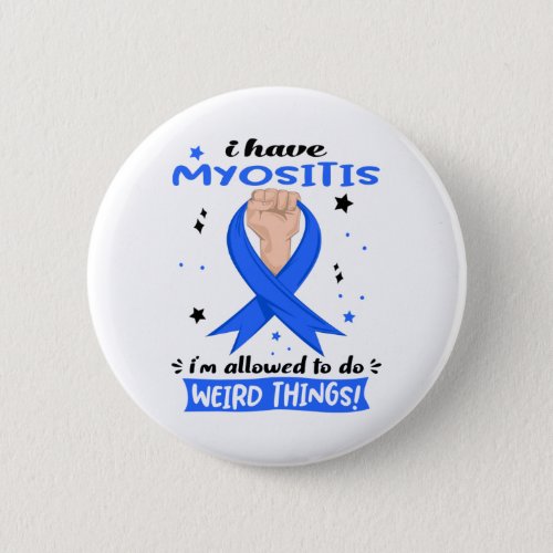 Myositis Awareness Month Ribbon Gifts Button