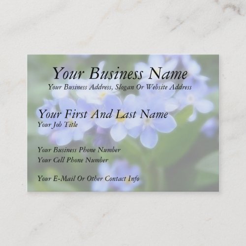 Myosotis sylvatica - Forget Me Nots Business Card Templates