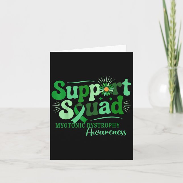Myotonic Dystrophy Awareness Support Squad  Card (Front)