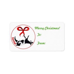 Myotonic Goat Christmas Gift Tag Sticker