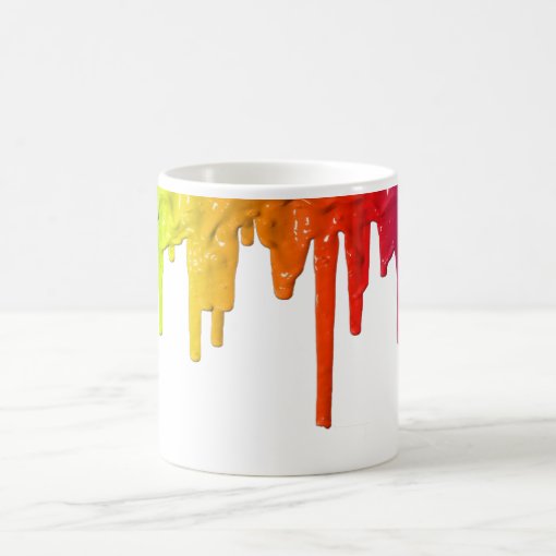 MyPride365 Rainbow Paint Drip Mug Zazzle