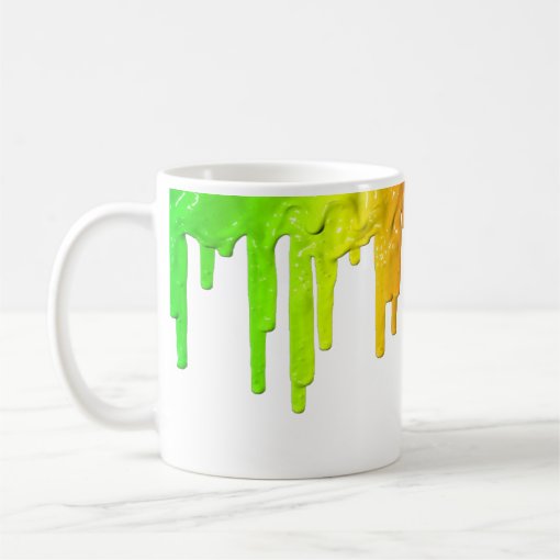 MyPride365 Rainbow Paint Drip Mug Zazzle