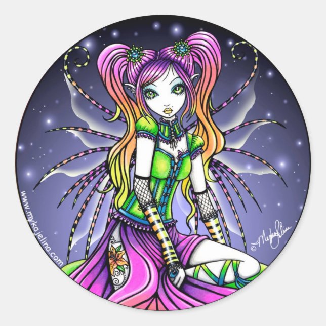Myra Celestial Rainbow Fairy Stickers (Front)
