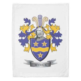 Myrick Family Crest Coat of Arms Duvet Cover