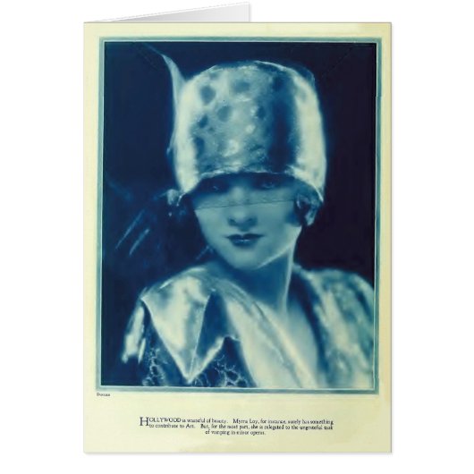 Myrna Loy 1925 vintage portrait card (Front)
