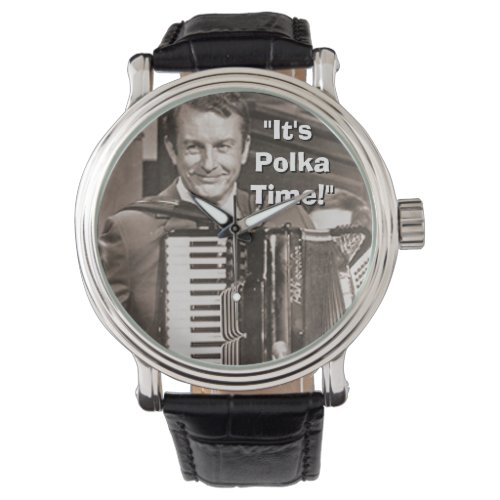 Myron Floren aays its Polka Time Wrist Watch