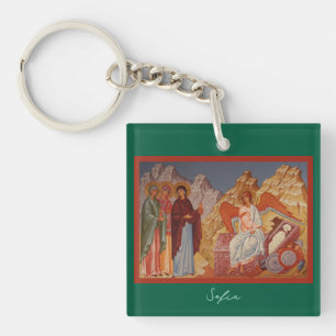 Myrrh Bearing Women at the Tomb l Orthodox Icon, Keychain
