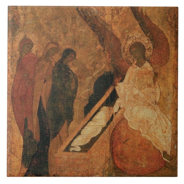 Myrrhbearing women ceramic tile (Front)