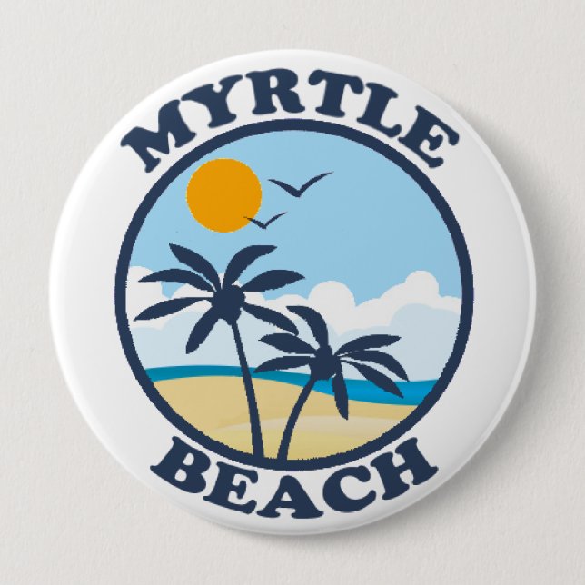 Myrtle Beach. Button (Front)
