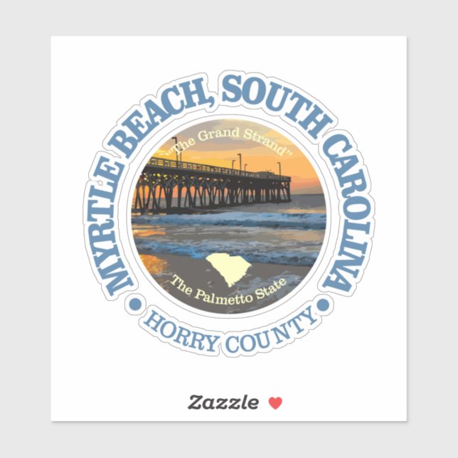 Myrtle Beach (C) Sticker (Sheet)