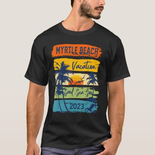 Myrtle Beach Carolina Vacation 2023 Family Group S T_Shirt