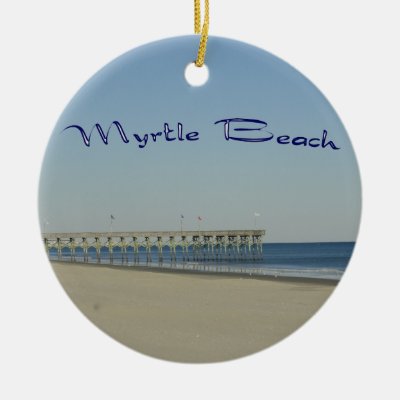 Myrtle Beach Script Ceramic Ornament Zazzle