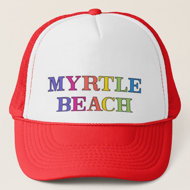 Myrtle Beach Colors Trucker Hat (Front)