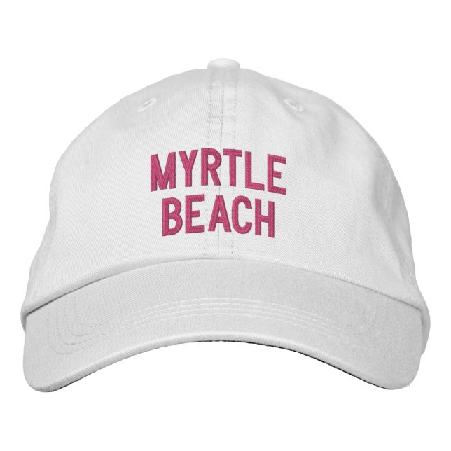 MYRTLE BEACH EMBROIDERED BASEBALL CAP (Front)